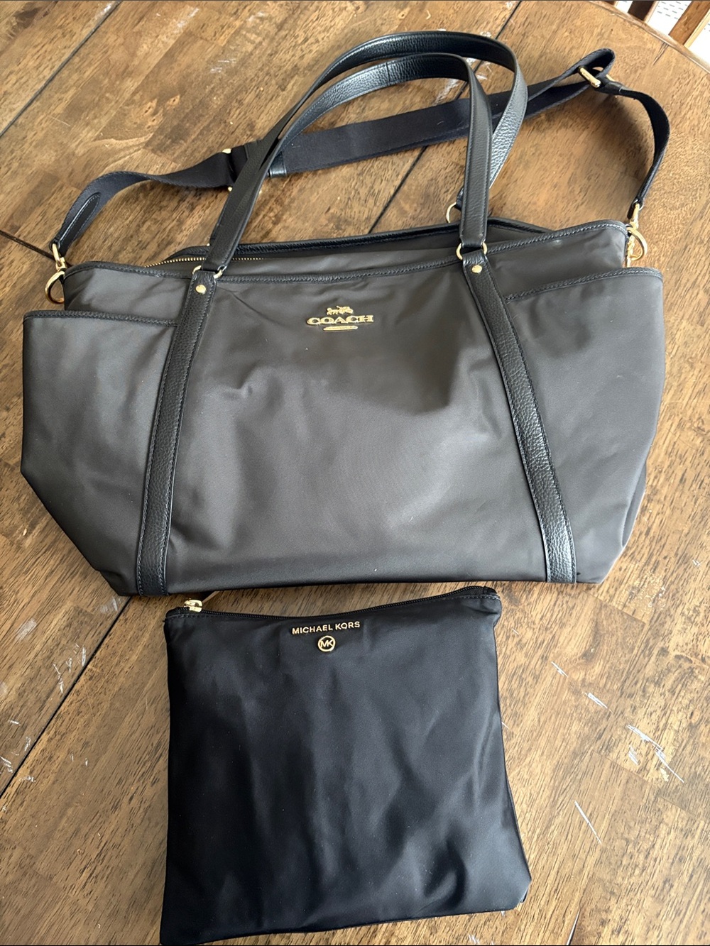 Coach Diaper Bag & Michael Kors Foldable Weekender Bag